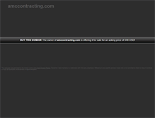 Tablet Screenshot of amccontracting.com